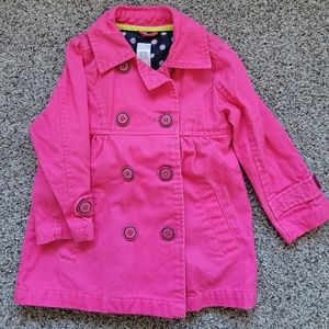 Girls 3t carter's peacoat jacket hot pink